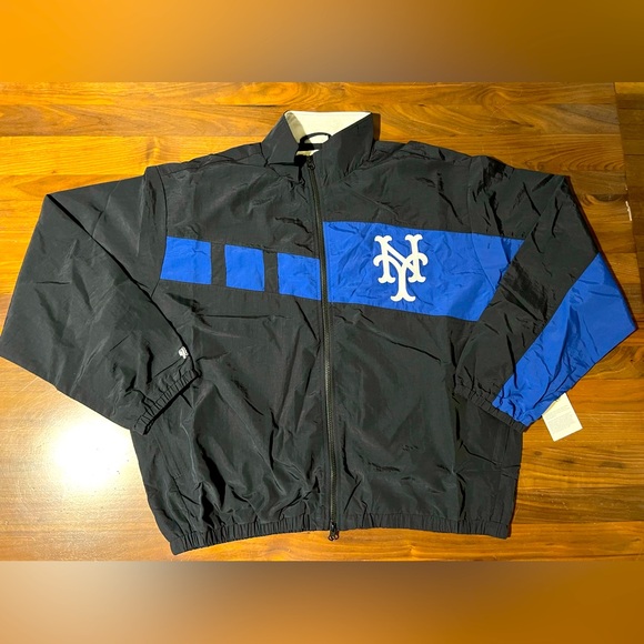 Aime Leon Dore ALD New York Mets Colorblock Windbreaker Jacket Black Size Large